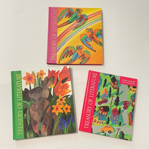 Other - 3 Treasury of literature Hardcover Books, Read Aloud Anthology, All Ears,….